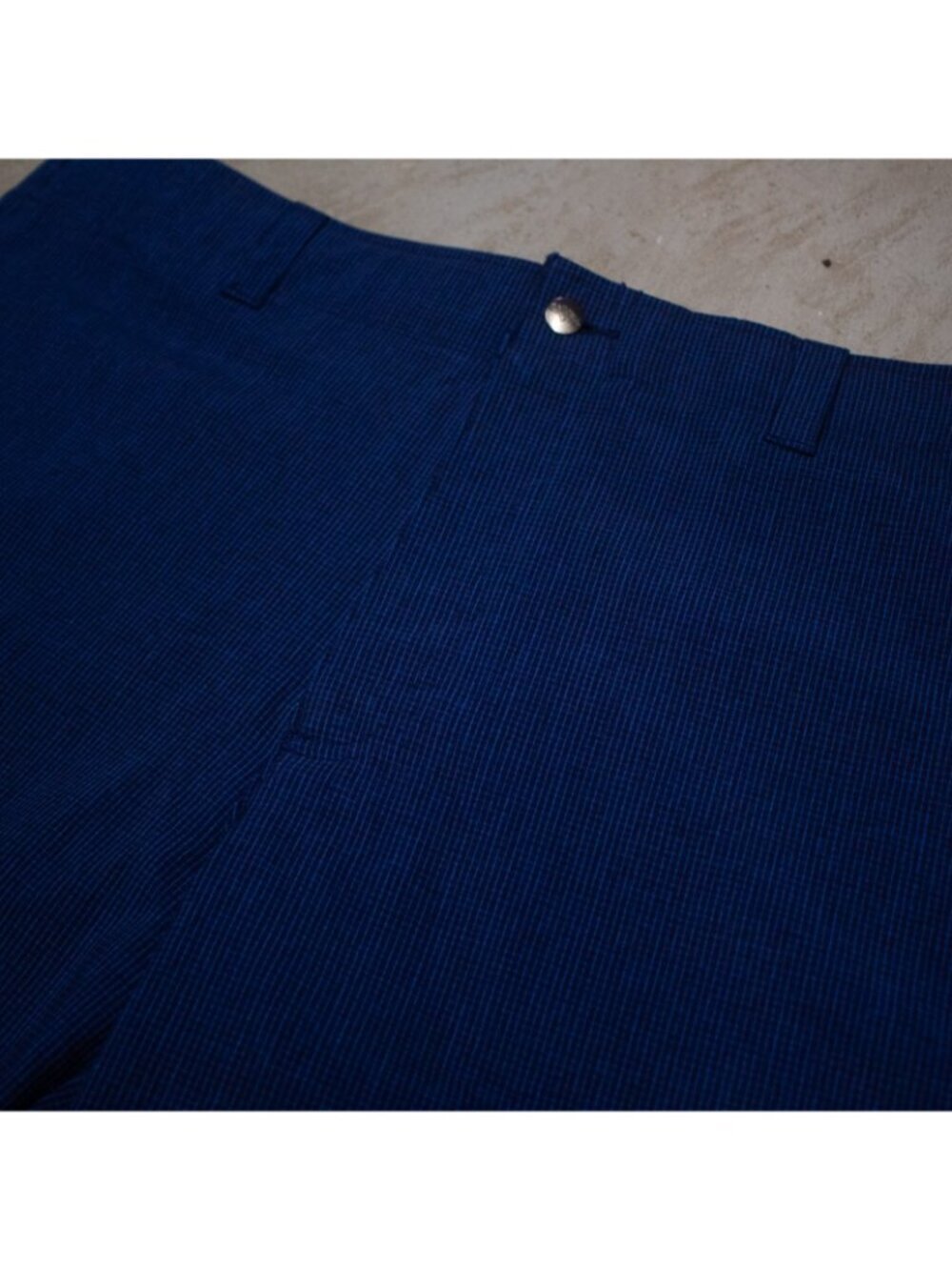 Callaway Golf Shorts Micro Check High Rise Blue Stretch 38" - Picture 2 of 7